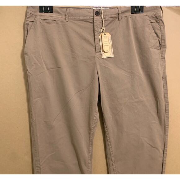 FAT FACE FARNHAM Chino Capris Pearwood Brown Cotton/Elastane Sz 12 \ NWT - Picture 5 of 15